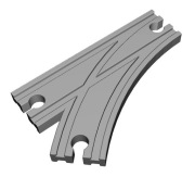 Tor tory IKEA LIDL BRIO drewniane - łącznik zamiennik skrzyżowanie rozjazd