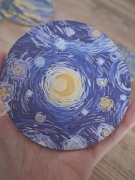 Podstawki pod kubek drewniane Van Gogh