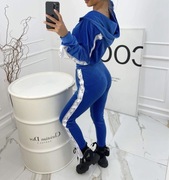 Nowy komplet dresowy niebieski damski La perla S (36)