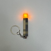 Breloczek Pochodnia Minecraft Majnkraft Świateło Lampa Kabel Brelok