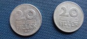 Moneta Węgry 20 fillerów 1977