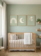 Plakaty tęcza balony księżyc pastel do pokoju niemowlęcego 30x40 cm