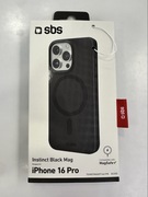 Etui SBS Instinct Black Mag iPhone 16 pro MagSafe
