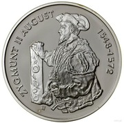 10 złotych Zygmunt August 1996 półpostać