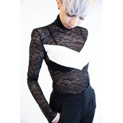 Body koronkowe PINKO NARCISISTA BODY PIZZO XXS