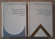 ZARYS CHEMII I TECHNOLOGII MLECZARSTWA  2 tomy - Pijanowski + 2 ksiązki