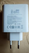 SZYBKA ŁADOWARKA SIECIOWA HONOR SUPERCHARGE 100W USB-A USB-C BIAŁA 2 PORTY