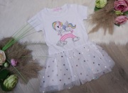 Sukienka biała tiul 104