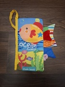 Książeczka sensoryczna szeleszcząca z ogonkami zwierząt morskich 