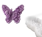 MOTYL z ANIOŁKIEM forma silikonowa 9*10.2*2.9 do odlewów Świec Mydła Żywic 