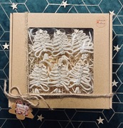 Ręcznie wyplecione ozdoby na choinkę, prezent na święta, handmade 