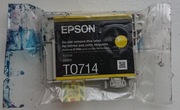 Tusz oryginalny Epson T0714 YELLOW ORYGINAŁ