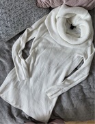 H&M basic s sweter tunika sukienka sweterkowa z golfem