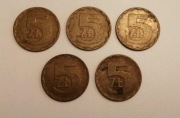 5x 5zł 1985r moneta nr52