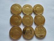 CIESZYN 9 sztuk Monety 2zł nordic gold 2005 rok