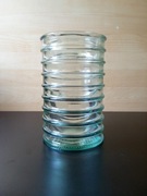 Vintage wazon La Mediterranea ze szkła z recyklingu 17,5cm 