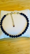 Bransoletka Laspis Lazuli. Kamień naturalny, srebro 925