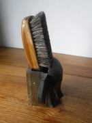 Stara  szczotka w stojaku drewnianym Słonia Western Germany 19 wiek ? 