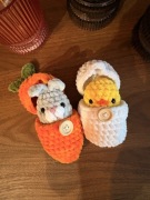 Prezent wielkanocny pisklak i Zajączek handmade