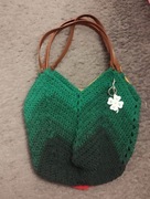 Torebka tulipan na szydełku.