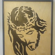 Obraz ze sklejki, Chrystus