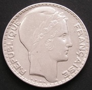 Francja 10 franków 1930 - srebro