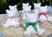 Misie z gipsu ceramicznego, duże. Dzień Misia