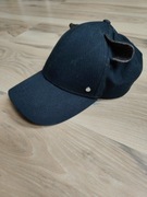 Karl Lagerfeld damska czarna czapka z daszkiem i z uszkami brokat rzadka