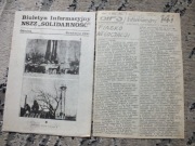 zestaw 2szt. oryginalna ulotka SOLIDARNOŚĆ Gdańsk '80 biuletyn strajk PRL