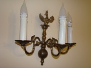 Kinkiet Księstwo Warszawskie .Potrójny.Mosiężny.