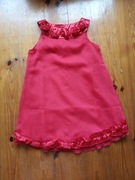 Elegancka sukienka dziewczęca 128 czerwona