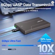 JEYI 2.5-calowa przenośna obudowa na dysk twardy USB 3.1 Type-C do SATA III