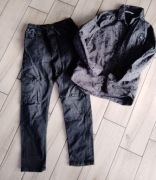 ZESTAW spodnie jeansy czarne  RESERVED koszula H&M 158