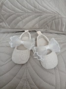 Buciki niemowlęce chrzest, sesja rozmiar 0-6 miesięcy. 