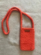 Mała torebka na ramię, etui na telefon,listonoszka pomarańczowa. 