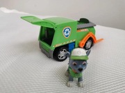 Psi Patrol Pojazd Śmieciarka Rocky + figurka Rocky