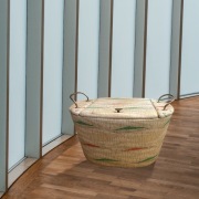 Puf niciak vintage retro prl siedzisko 