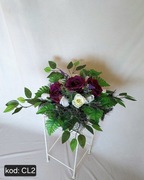 Stroik na grób cmentarz kompozycja kwiaty bukiet wiązanka nagrobna