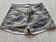 Jeansy damskie, krótkie spodnie moro Red Balance