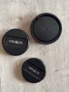 Dekielki Minolta do obiektywu (tył + przód: 49mm / 55mm) Sony A, kapsle