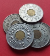 żetony (tokeny) opłat drogowych z Garden State Parkway (GSP) w New Jersey