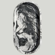 Owalna Taca / Podstawka marmur Gpis Ceramiczny