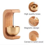 Magnetyczny dzwonek wiatrowy miedziany do domu, samochodu i drzwi