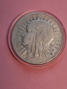 260#N SREBRNA MONETA 5 ZŁOTYCH GŁOWA KOBIETY 1933 ROK ZM