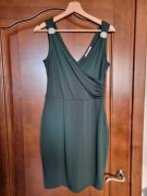 Nowa sukienka Anna Field butelkowa zieleń ozdobne ramiączka M