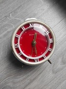 Zegar Budzik JANTAR z PRL / ZSRR, rzadka podstawa z nóżkami