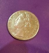 Vintage Włochy 1977 lire 100 moneta Włoska Republi