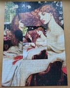 Puzzle 1000 Interdruk używane kompletne Rossetti Lady Lilith