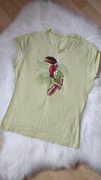 Zielona koszulka t-shirt z cekinami roz.S