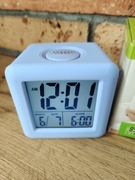 Cyfrowy budzik zegarek LCD 3 cale z funkcją drzemki